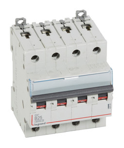 Автоматический выключатель DX³ 4P 25А (B) 6кА