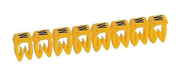 Маркер CAB 3 - для кабеля 0,15-0,5 мм² - заглавная буква W