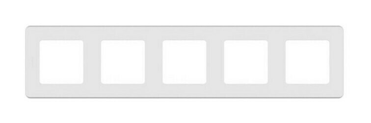 Рамка 5 постов INSPIRIA, белый, 673970