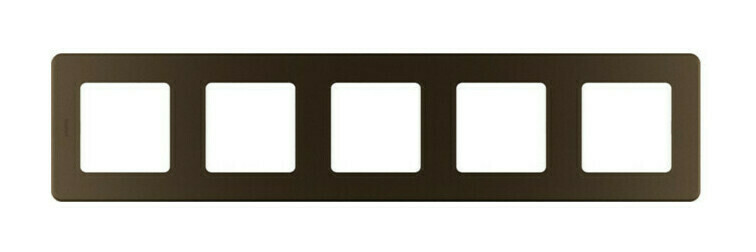 Рамка 5 постов INSPIRIA, бронза, 673979